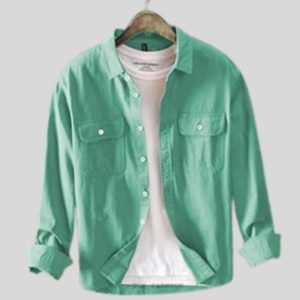 Double pocket oxford cotton shirt
