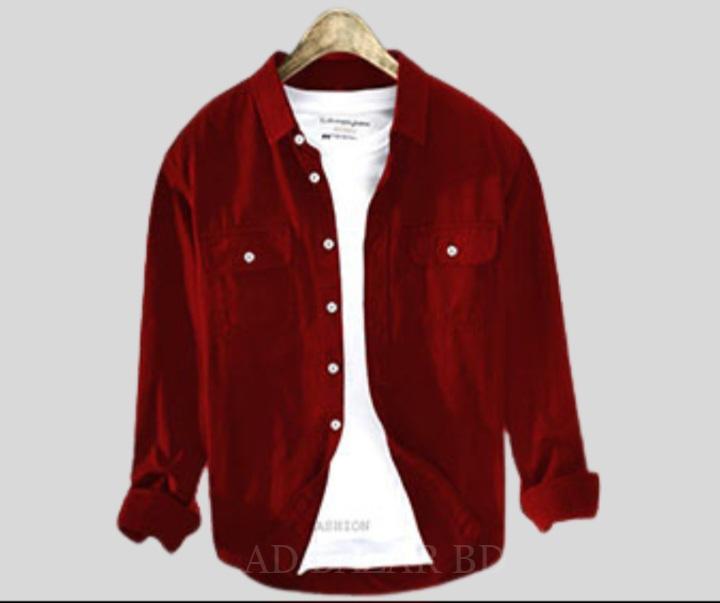 Double pocket oxford cotton shirt